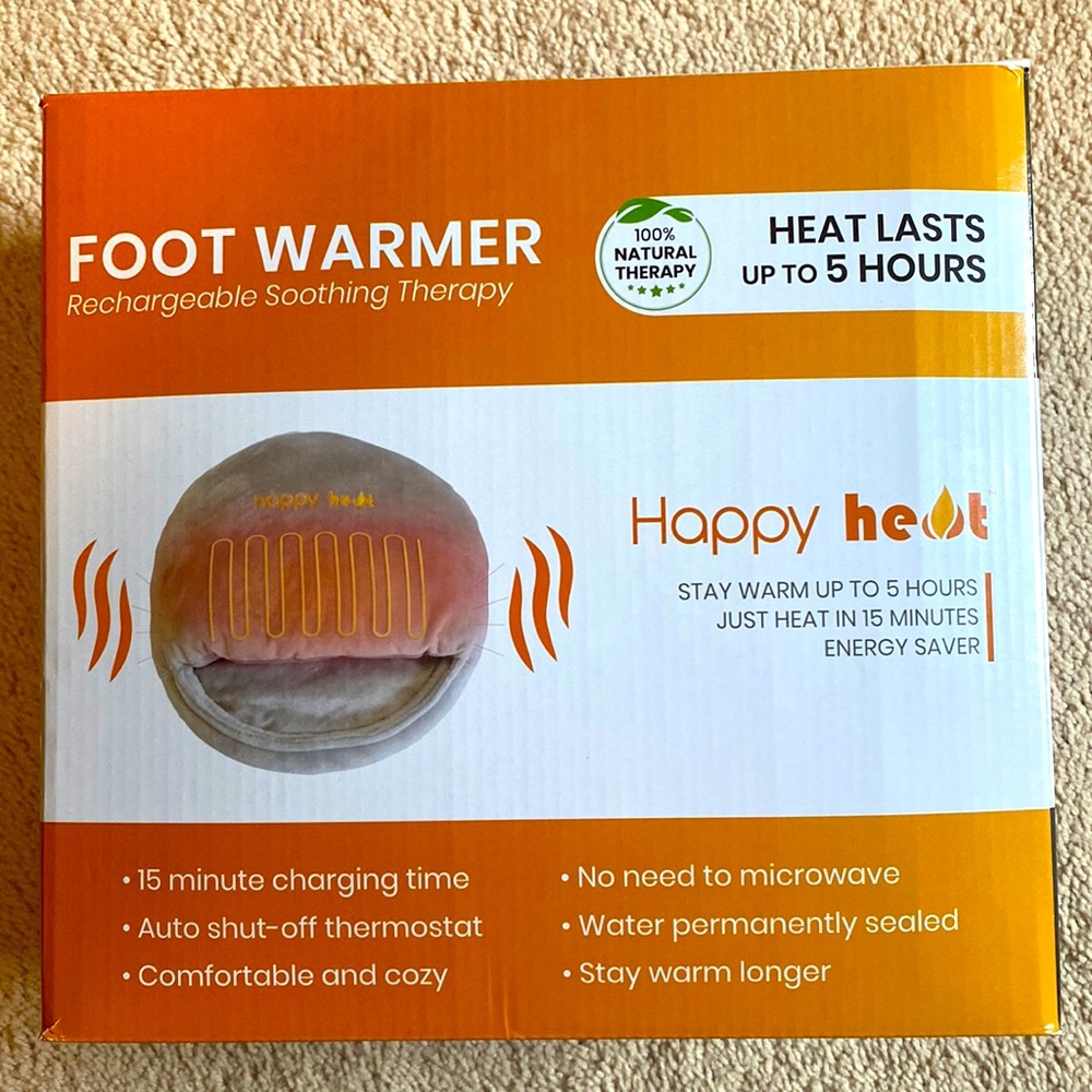 Happy Heat Electric Foot Warmer - NIB